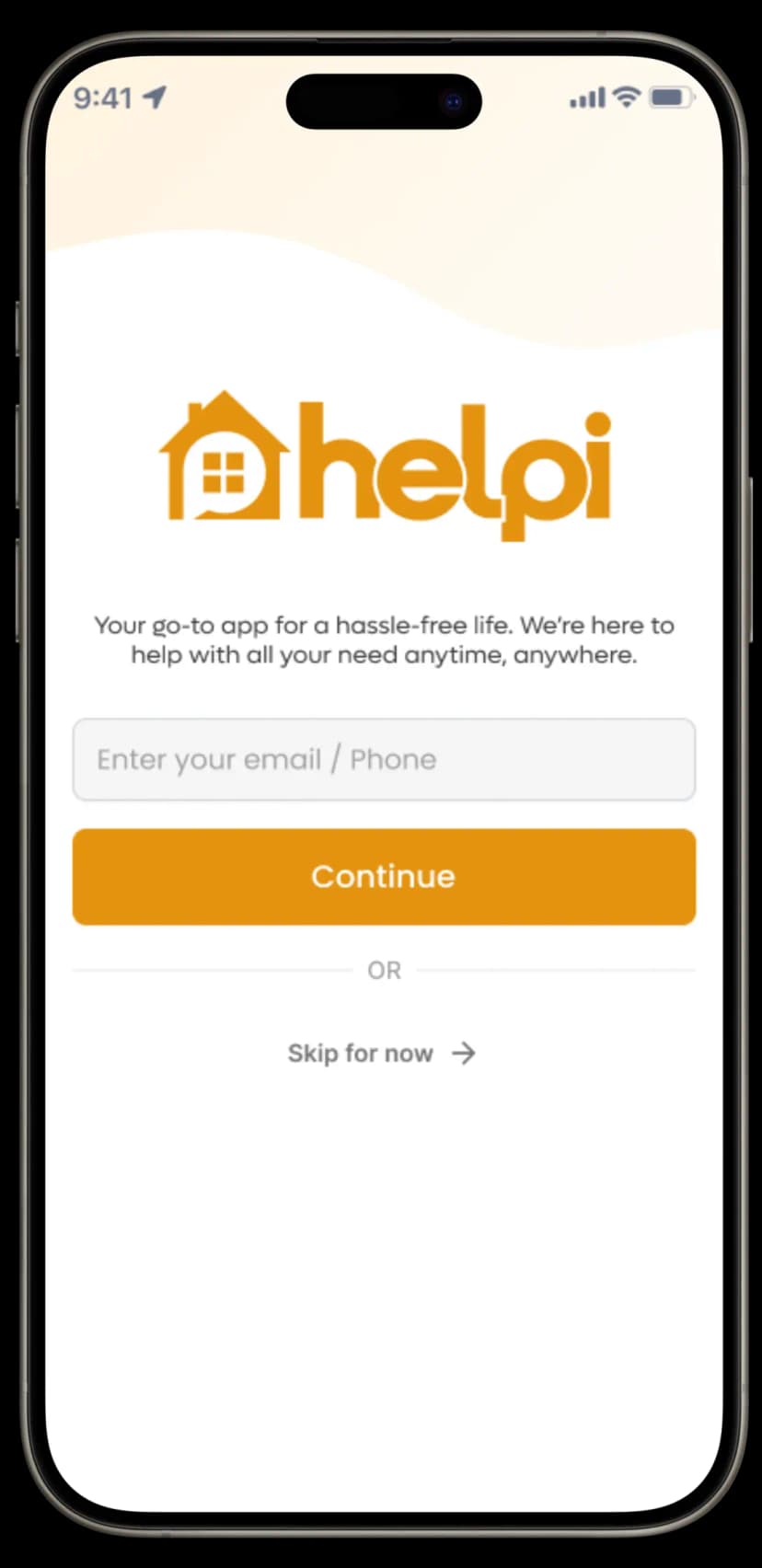 Mobile app features showcase - left phone